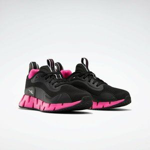 Reebok Zig Dynamica Women's Sneakers Shoes Black / Proud Pink / Silver MetFY7065